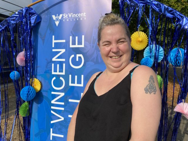 Mum Zena Tebb, who hated school and left without qualifications, is now studying for a degree after being reintroduced to learning at St Vincent College