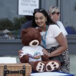 St Vincent marketing apprentice Naveena Sohpaul with the Guess The Teddy competition.