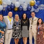 Pictured: St Vincent College’s Adult Community College staff Izzy Gooding, left, Tara Walton, centre and Ginny Thompson with Mayor of Gosport Martin Pepper, Portsmouth’s Lady Mayoress Nikki Coles and Lord Mayor Tom Coles